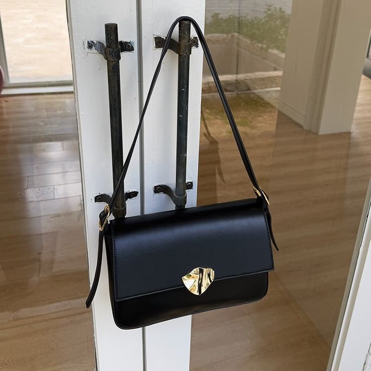 Leather Faux Bag Shoulder Flap