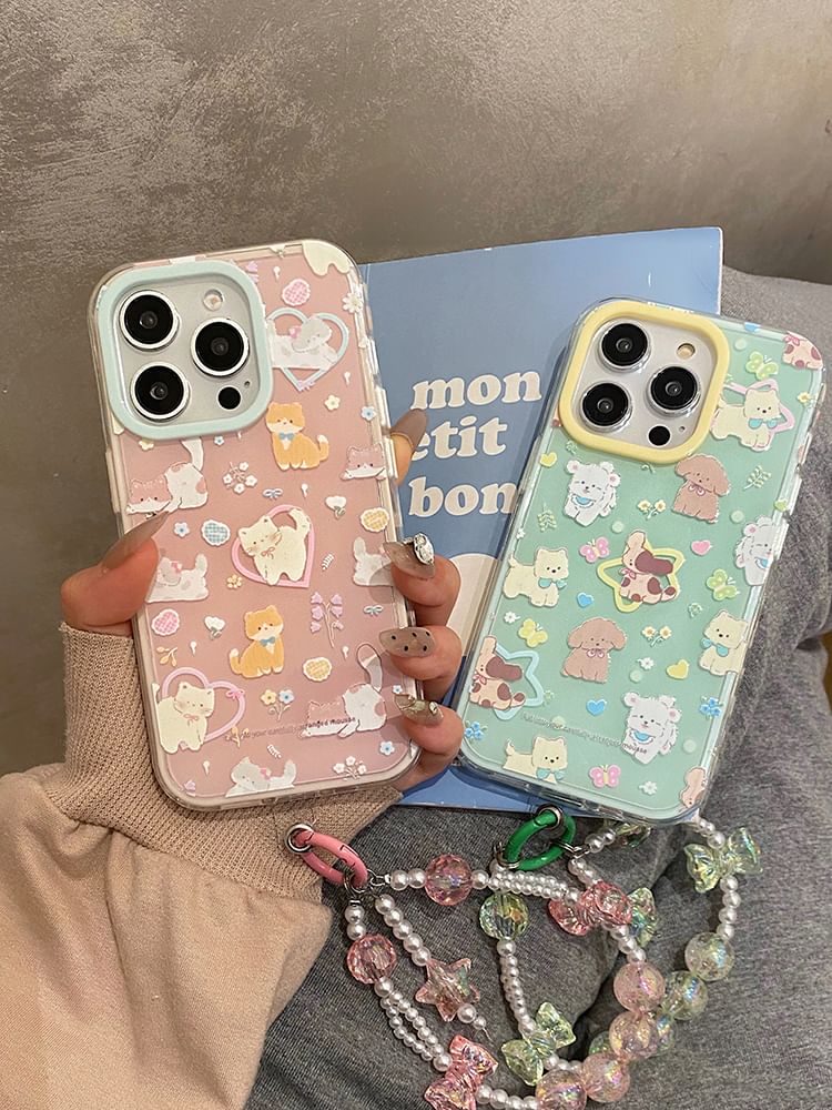 / Animal Strap Phone Set Case