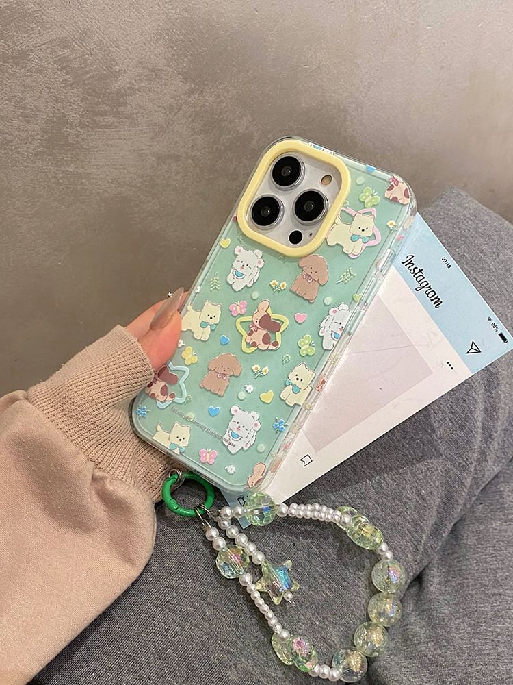 / Animal Strap Phone Set Case