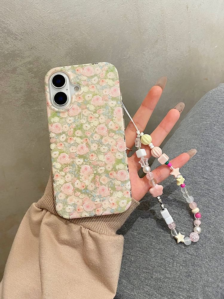 Set / Case Floral Phone Strap