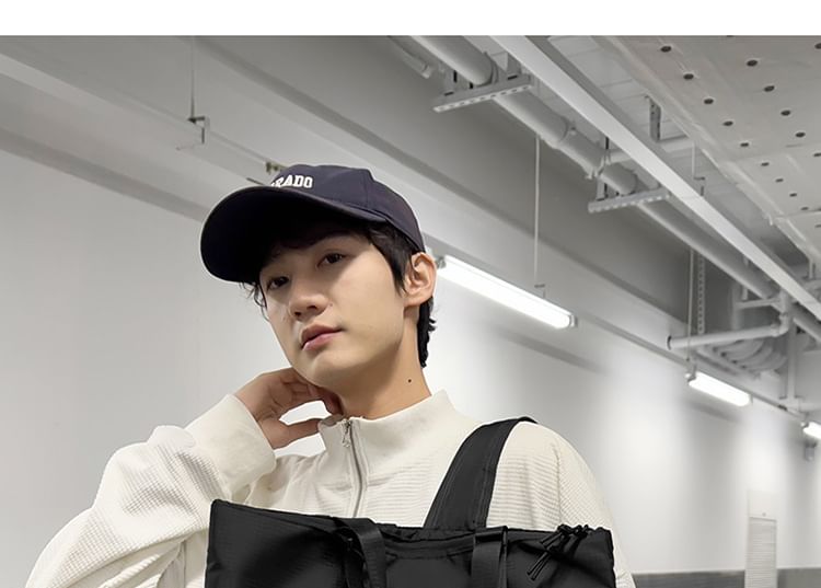 Applique Backpack Panel Nylon Tote