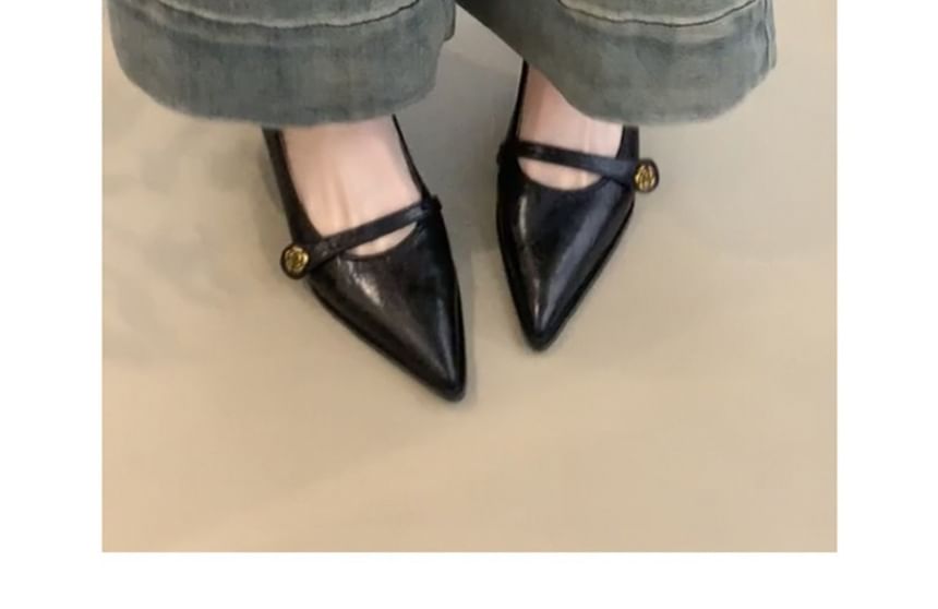 Heel Pumps Jane Pointed Mary Low