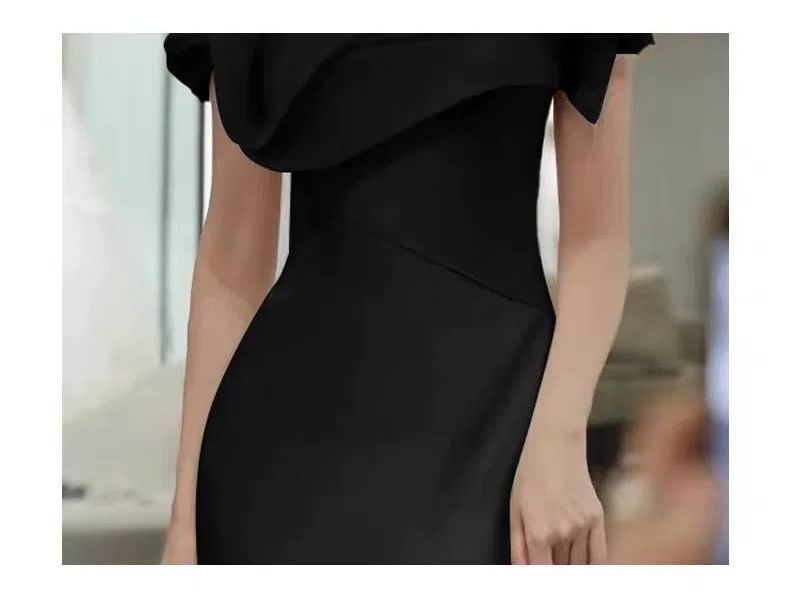 Sheath Plain Gown Evening Off Shoulder