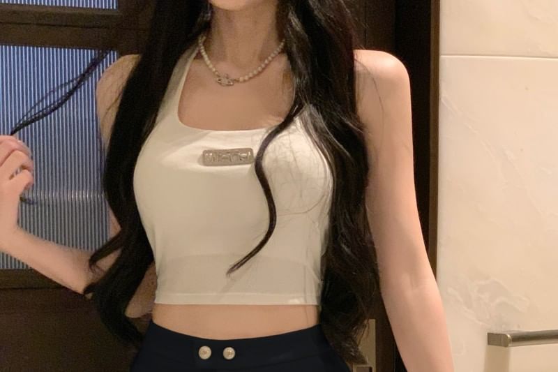 High Hot Waist Pants Plain