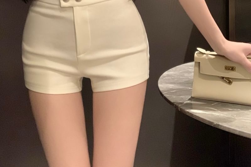 High Hot Waist Pants Plain