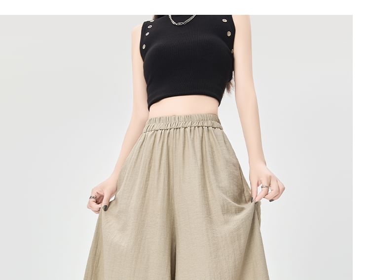 (Various Plain High Waist Designs) Culottes