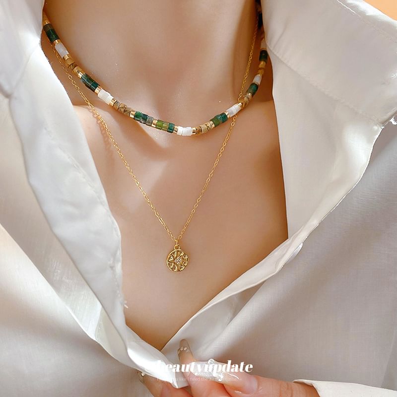 Alloy Designs) (Various / Faux Necklace Gemstone