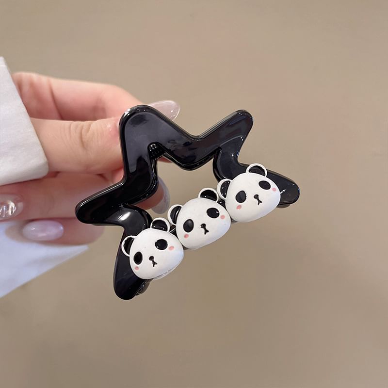 (Various Designs) Panda Claw Clip Hair