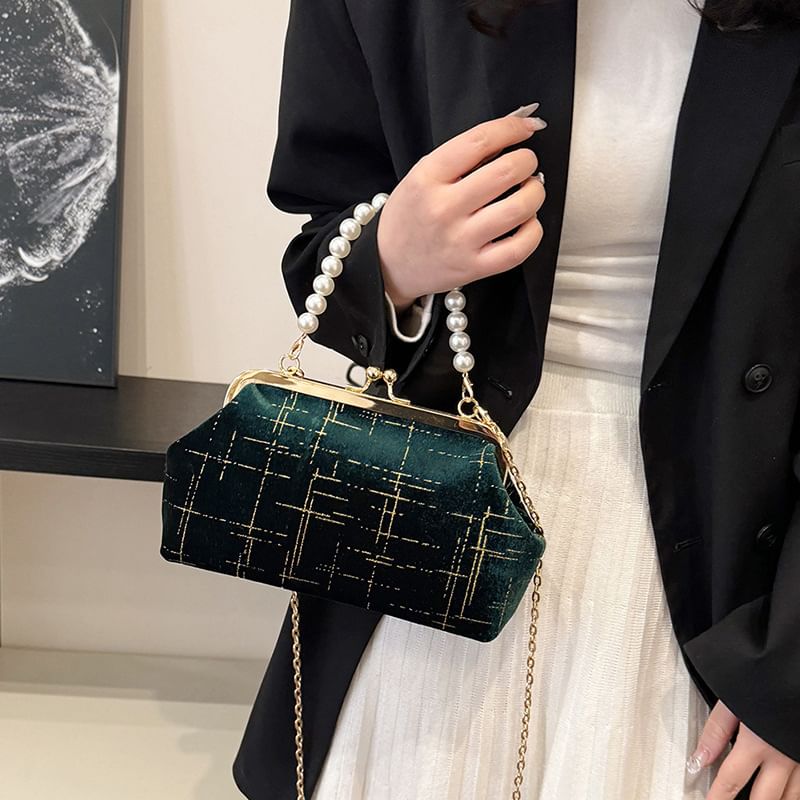 Bag Lock Strap Crossbody Chain Kiss Velvet