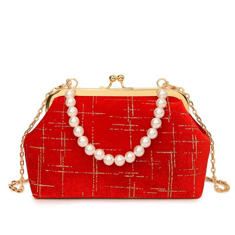 Bag Lock Strap Crossbody Chain Kiss Velvet