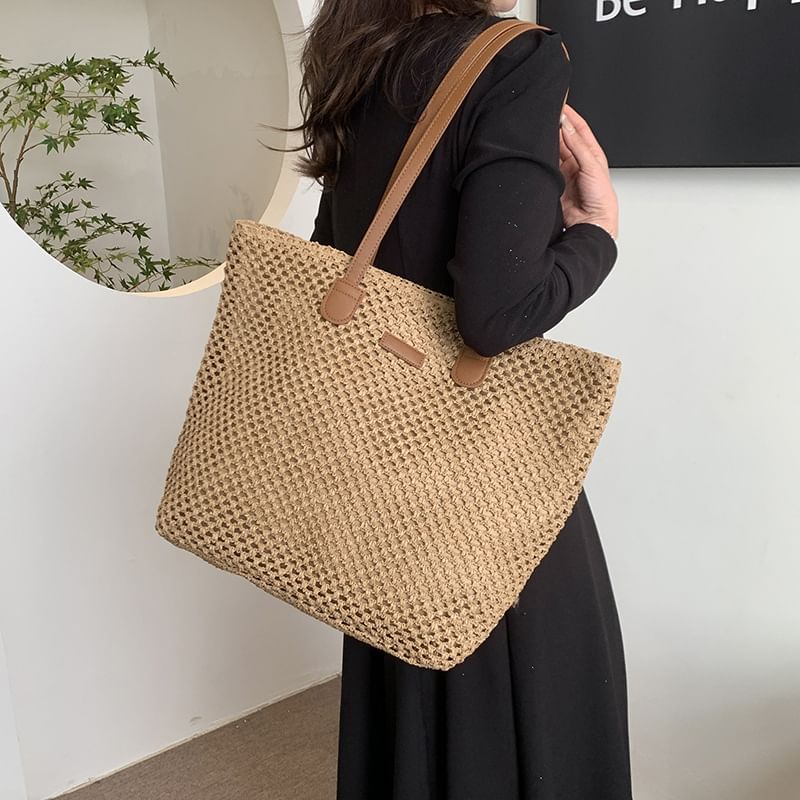 Tote Perforated Bag Straw