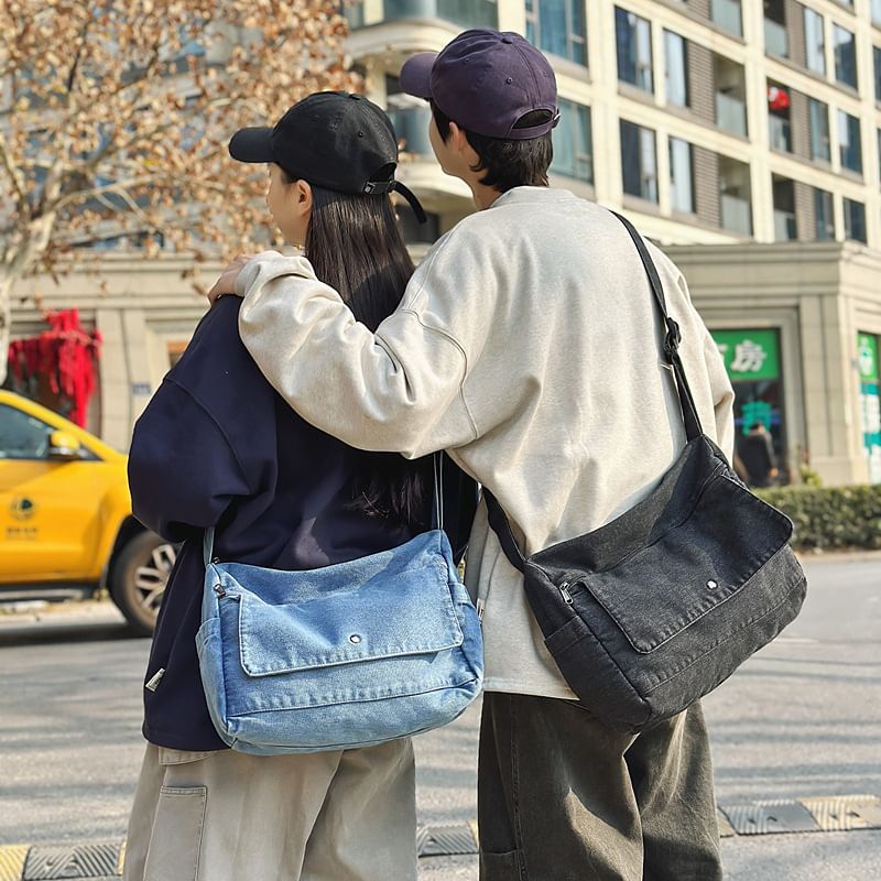 Crossbody Washed Bag Denim