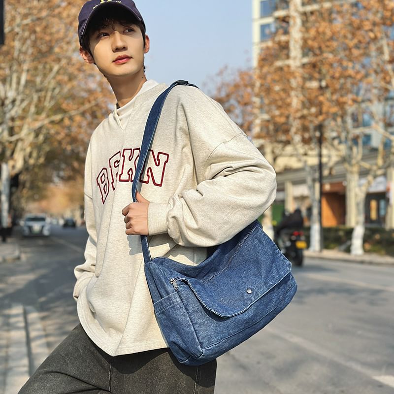 Crossbody Washed Bag Denim