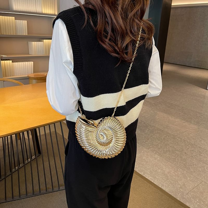Bag Evening Strap Chain Shell