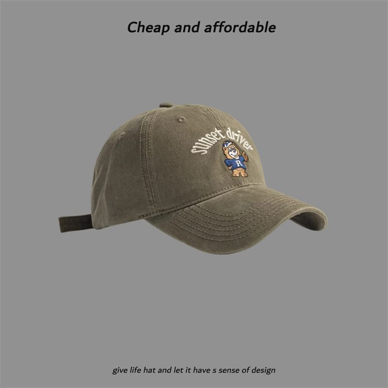 Cap Embroidered Bear