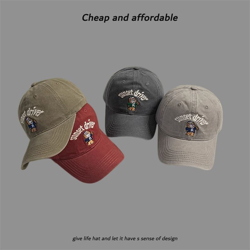 Cap Embroidered Bear