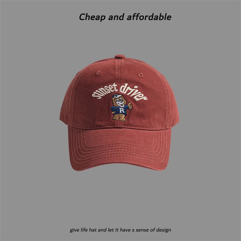 Cap Embroidered Bear
