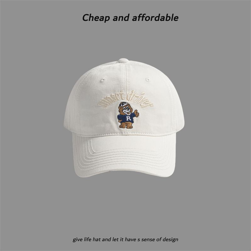 Cap Embroidered Bear