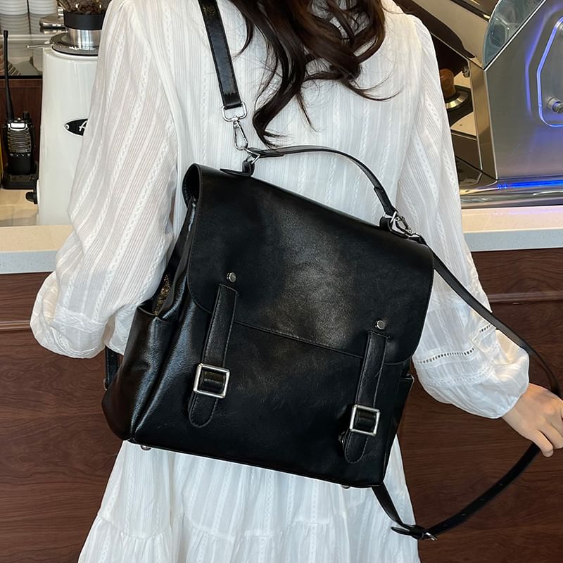Leather Satchel Backpack Faux