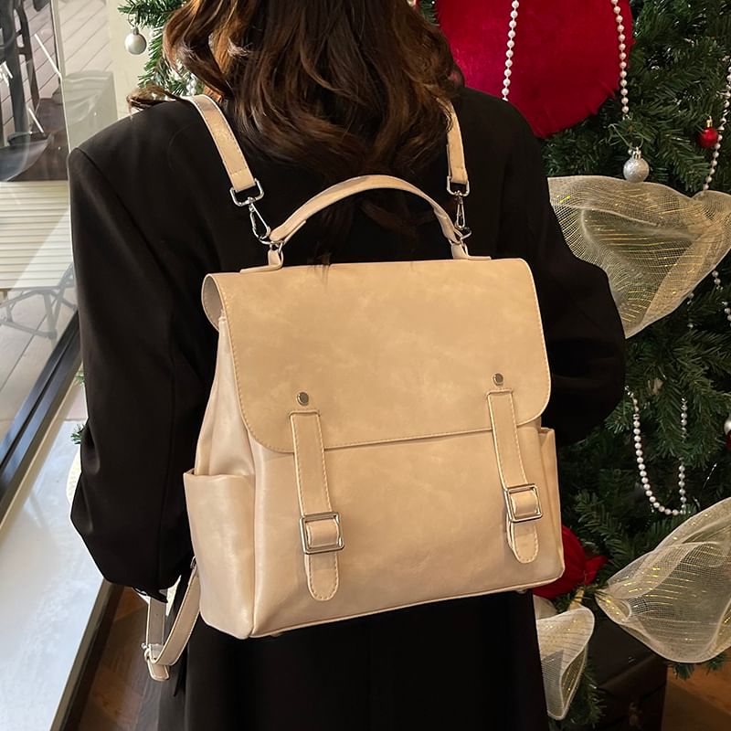 Leather Satchel Backpack Faux