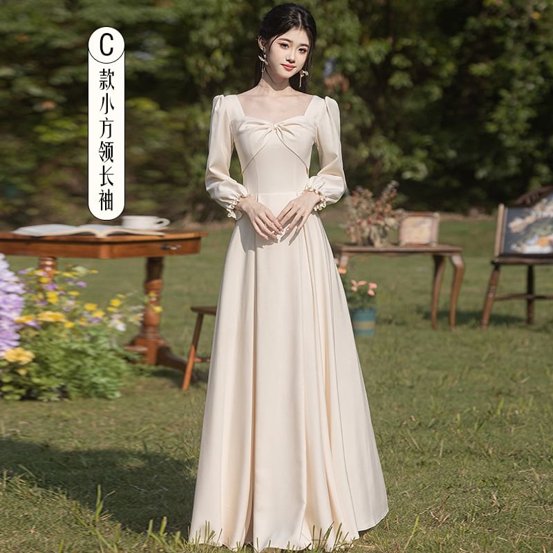 Designs) Evening Plain Bridesmaid (Various Gown