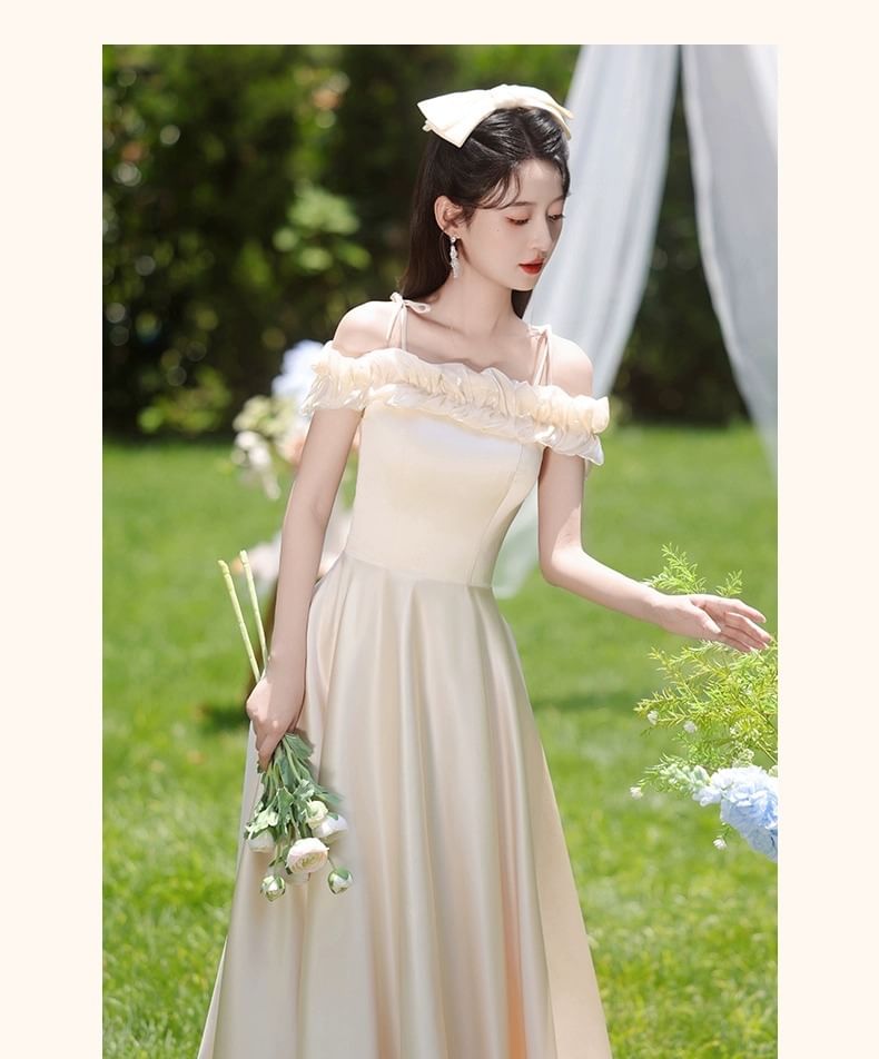 (Various Gown Plain Designs) Bridesmaid Evening