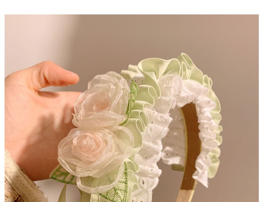 Headband Floral Ruffle