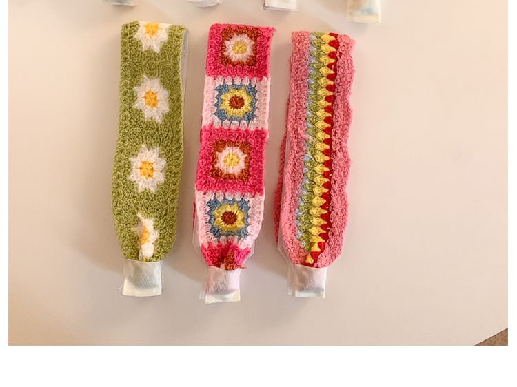 Crochet Wide Patterned Headband
