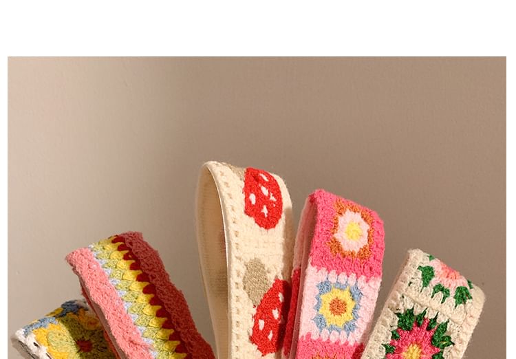 Crochet Wide Patterned Headband