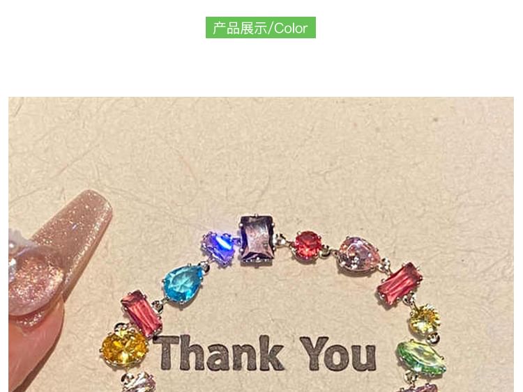 Rhinestone Geometric Bracelet