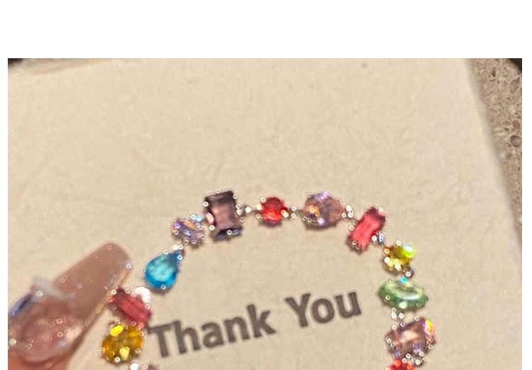 Rhinestone Geometric Bracelet