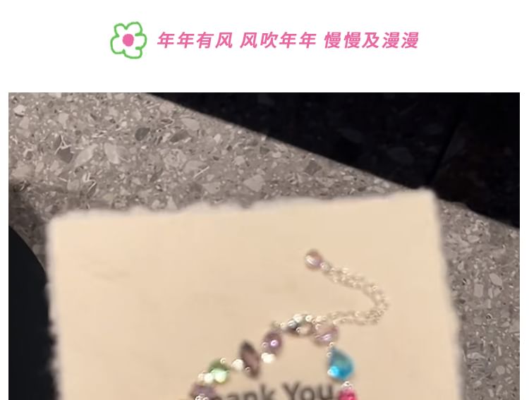 Rhinestone Geometric Bracelet