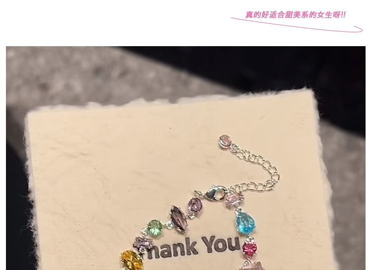 Rhinestone Geometric Bracelet