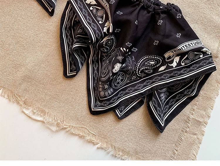 Print Paisley Scrunchie Square