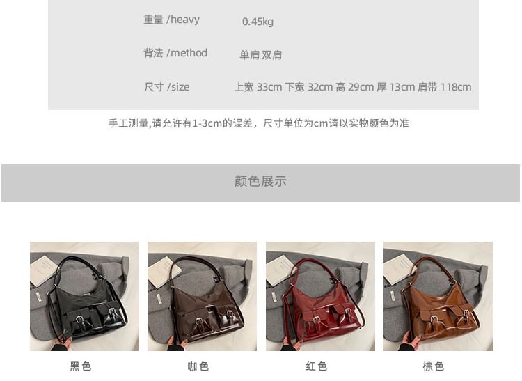 Faux Backpack Leather Multi-Pocket