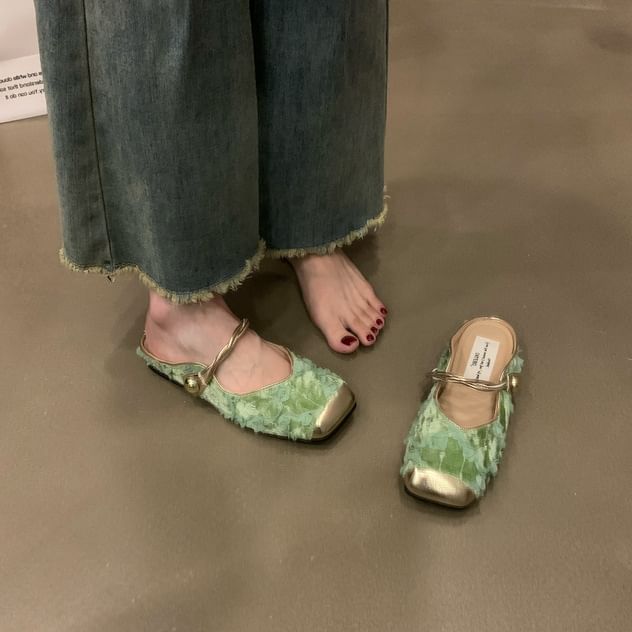 Toe Jane Mary Cap Mules