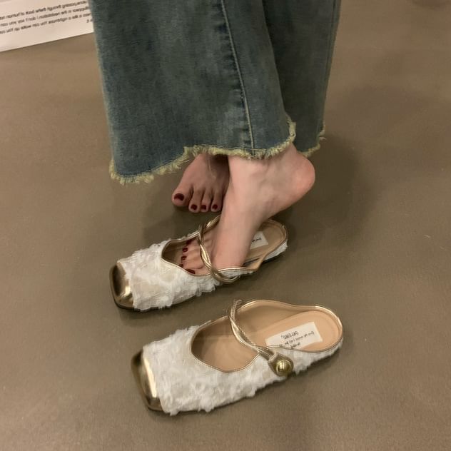 Toe Jane Mary Cap Mules