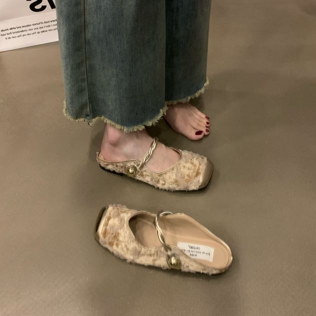 Toe Jane Mary Cap Mules