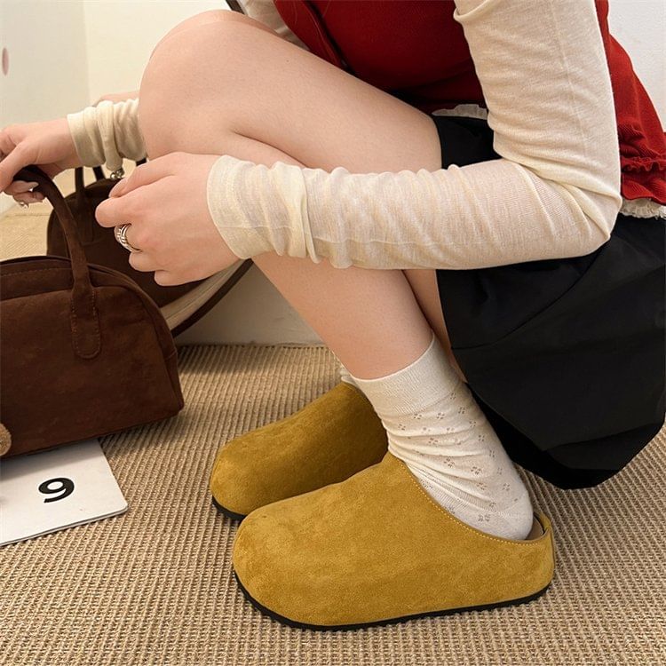 Plain Platform Mules