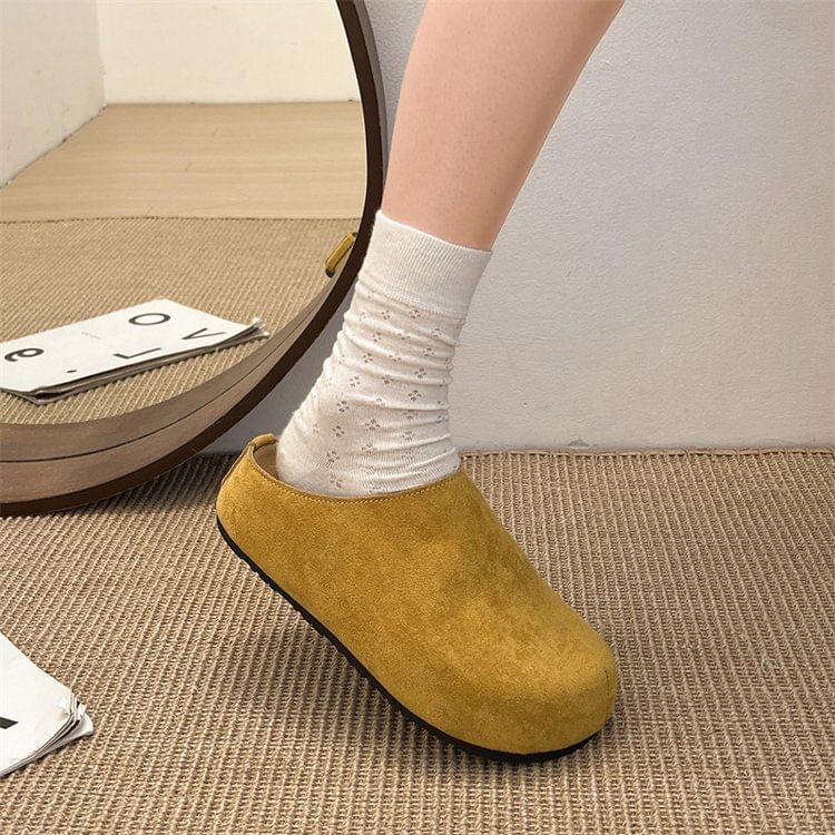 Plain Platform Mules