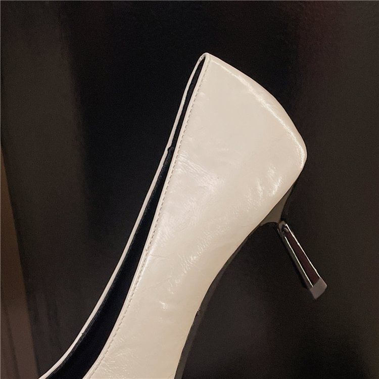 High Heel Pointed Lace-Up Toe Pumps