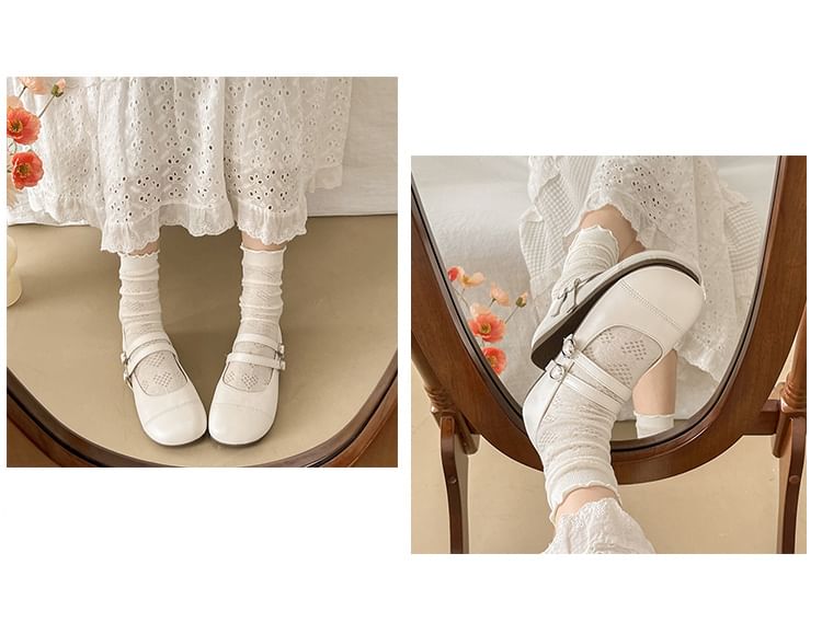 Mary Strap Jane Shoes Double