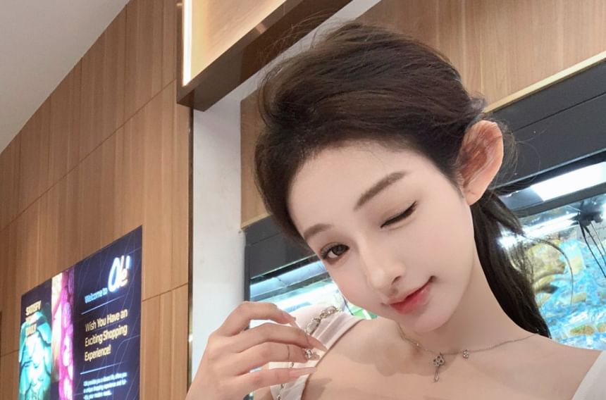 Waist Fit Pants Plain Short-Sleeve Striped Trim / Crop Drawstring Loose Off-Shoulder Tee