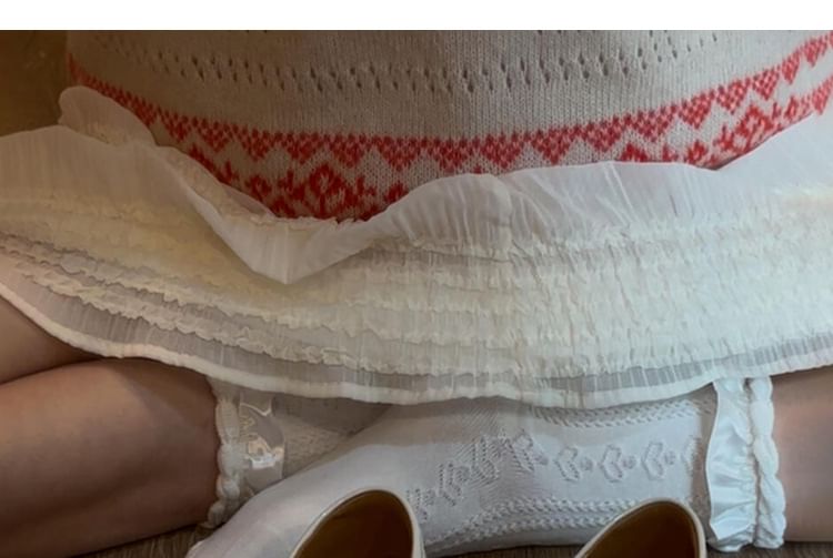 Leather Buckled Heel Faux Chunky Loafers