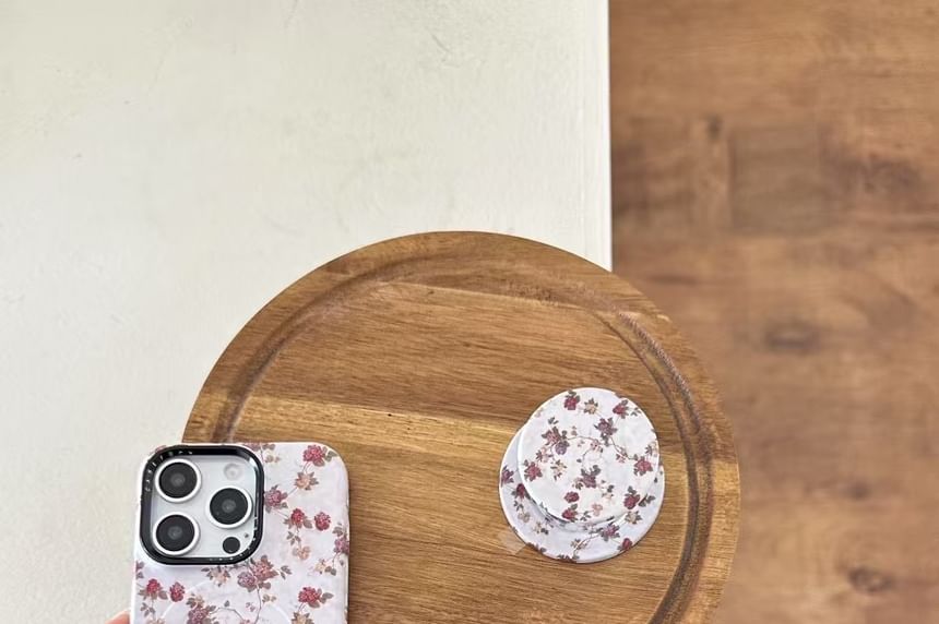 Magnetic (Compatible MagSafe) Floral Phone Case with