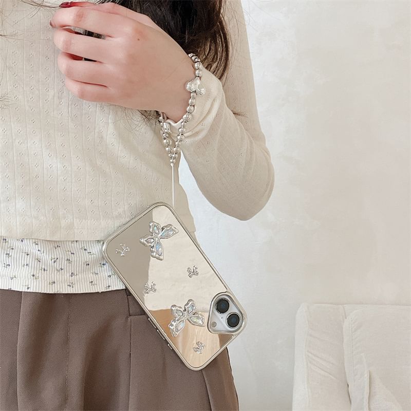Phone Set Butterfly Charm / Case Mirrored