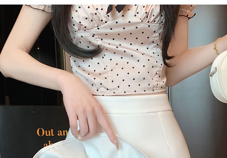 Rise Mini Skirt Pencil Ruffle High Trim