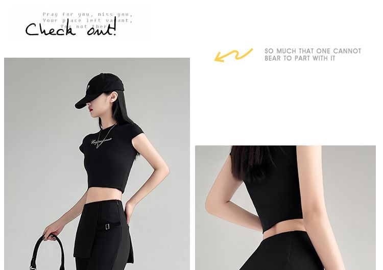 Designs) Suit (Various Overlay Skirt Flared High Buckled Pants Waist