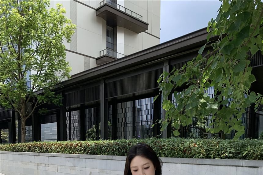 Neck Shorts Lace Panel / Padded V-Neck Cardigan High Waist Round Top Camisole Plain Sweat