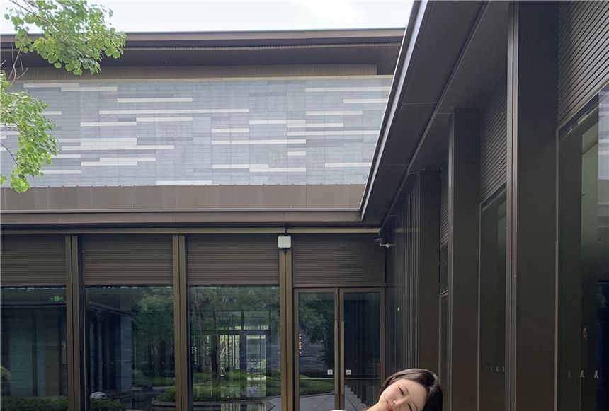 Neck Shorts Lace Panel / Padded V-Neck Cardigan High Waist Round Top Camisole Plain Sweat